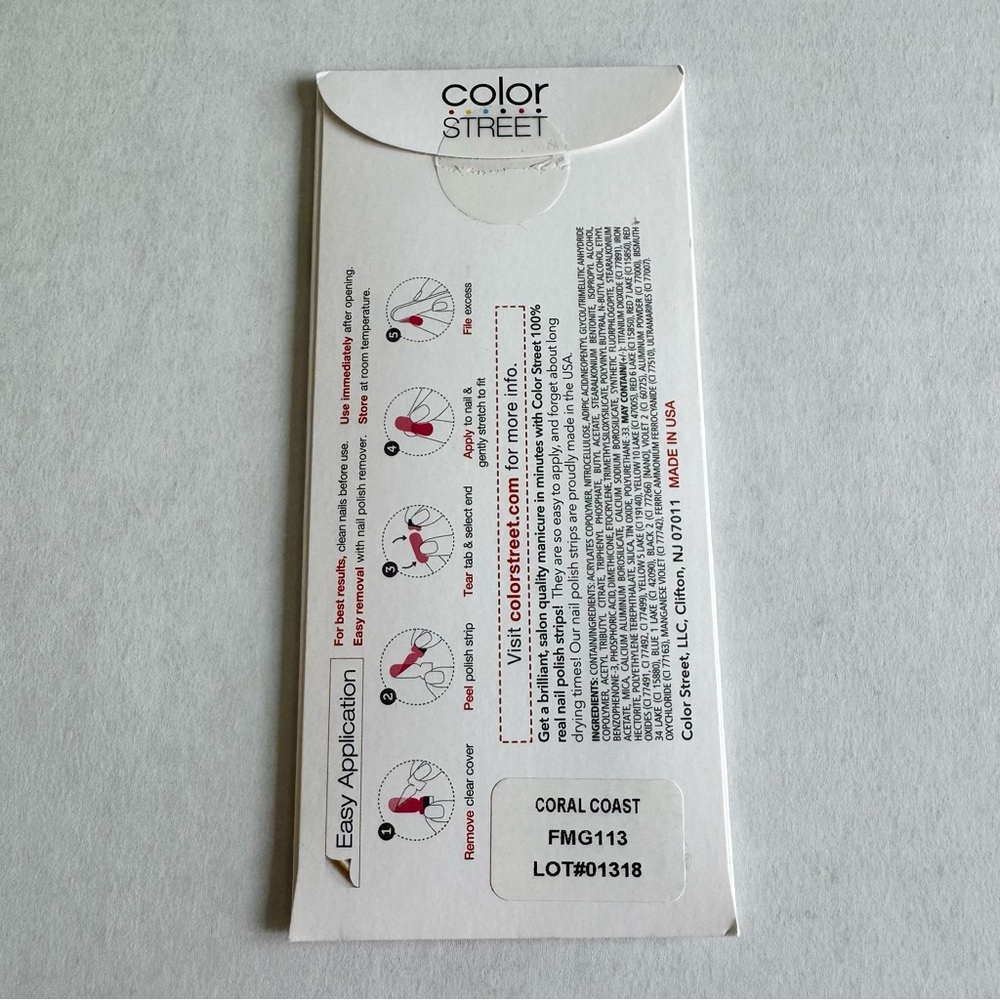 *Retired, HTF* Color Street: Coral Coast | Orange Gold Glitter Summer Beach - Picture 4 of 12